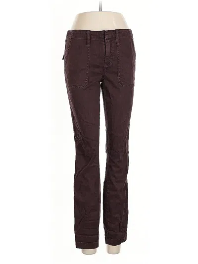 Pre-owned Jcrew Casual Pants In Burgundy