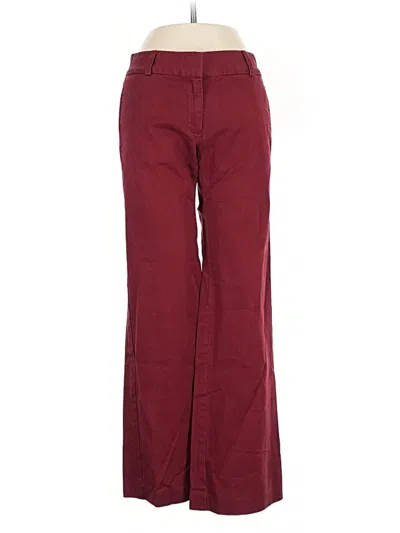 Pre-owned Jcrew Casual Pants In Burgundy