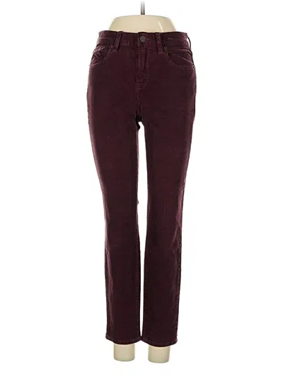 Pre-owned Jcrew Casual Pants In Burgundy