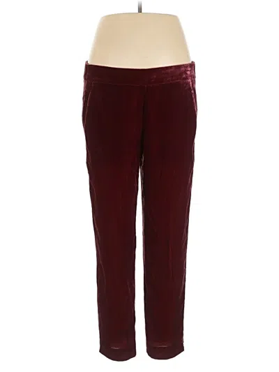 Pre-owned Jcrew Casual Pants In Burgundy