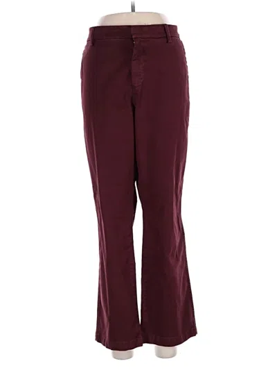 Pre-owned Jcrew Casual Pants In Burgundy