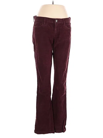 Pre-owned Jcrew Casual Pants In Burgundy