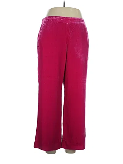 Pre-owned Jcrew Casual Pants In Burgundy