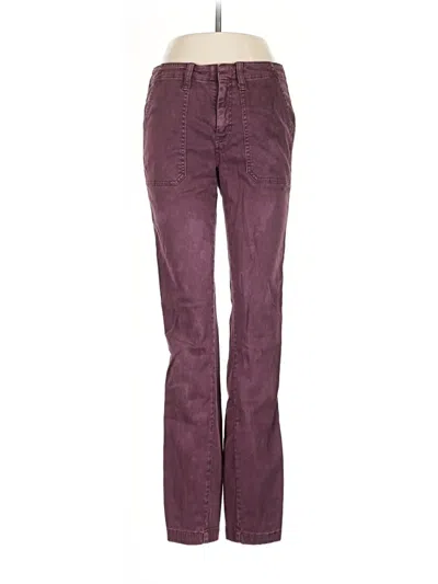 Pre-owned Jcrew Casual Pants In Burgundy