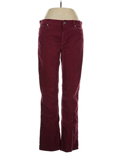 Pre-owned Jcrew Casual Pants In Burgundy