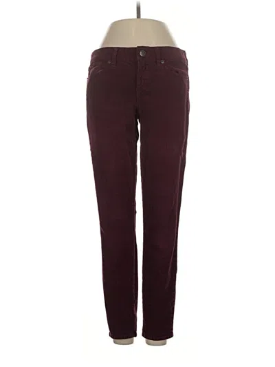 Pre-owned Jcrew Casual Pants In Burgundy