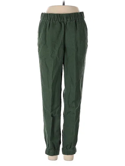 Pre-owned Jcrew Casual Pants In Green
