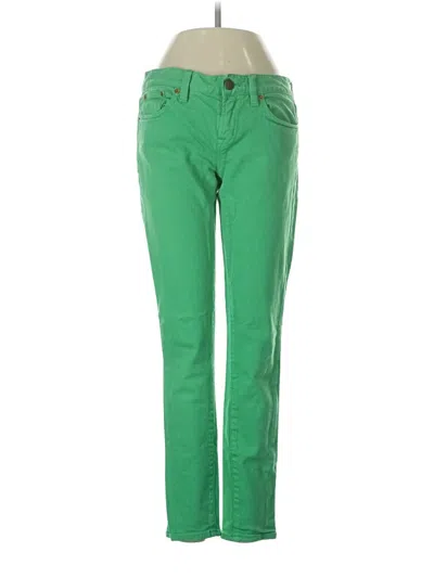Pre-owned Jcrew Casual Pants In Green