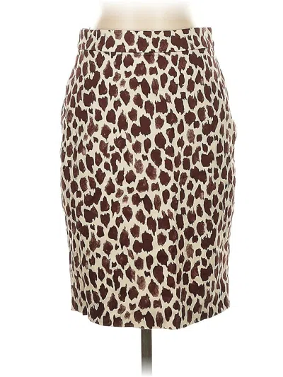 Pre-owned Jcrew Casual Skirt In Brown