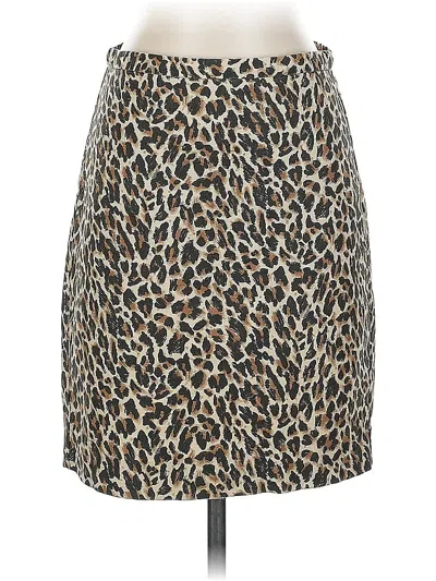 Pre-owned Jcrew Casual Skirt In Brown