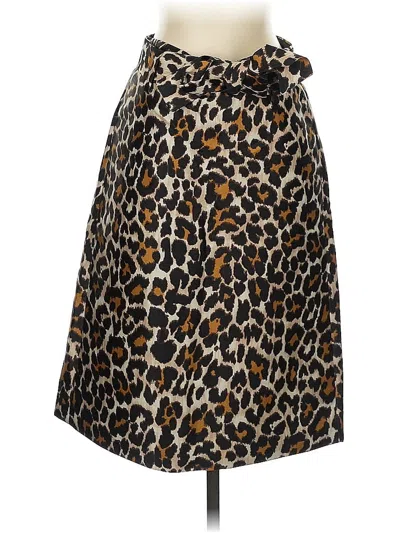 Pre-owned Jcrew Casual Skirt In Brown