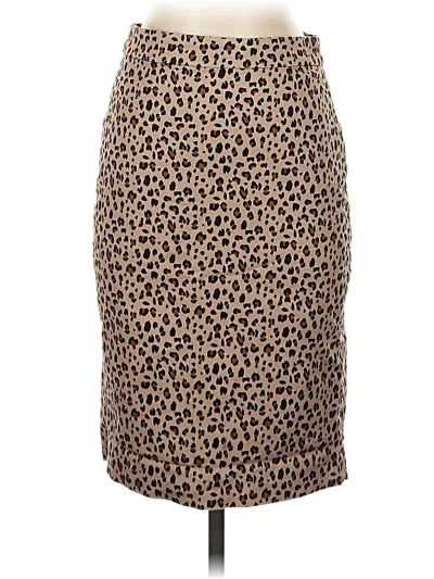 Pre-owned Jcrew Casual Skirt In Brown