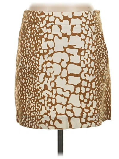 Pre-owned Jcrew Casual Skirt In Brown