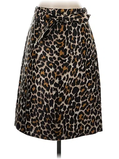 Pre-owned Jcrew Casual Skirt In Brown