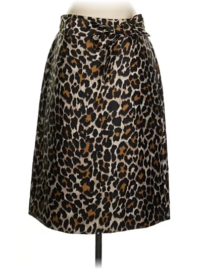 Pre-owned Jcrew Casual Skirt In Brown