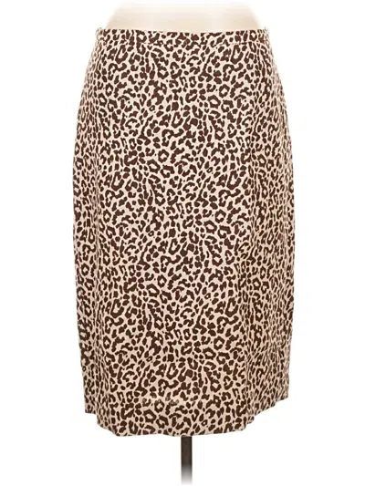 Pre-owned Jcrew Casual Skirt In Brown