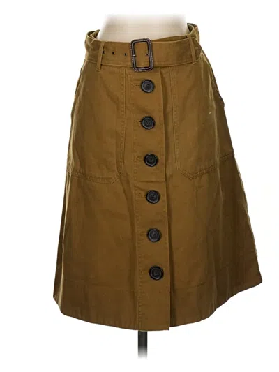 Pre-owned Jcrew Casual Skirt In Brown