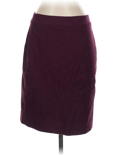 Pre-owned Jcrew Casual Skirt In Burgundy