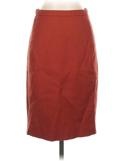 Pre-owned Jcrew Casual Skirt In Burgundy