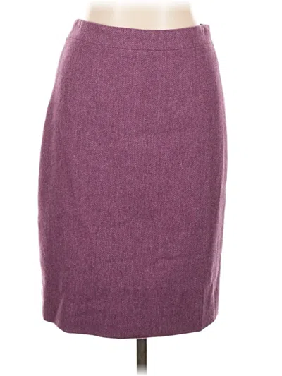 Pre-owned Jcrew Casual Skirt In Burgundy