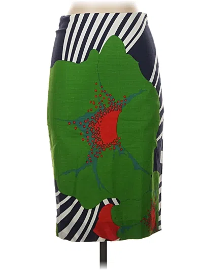 Pre-owned Jcrew Casual Skirt In Green