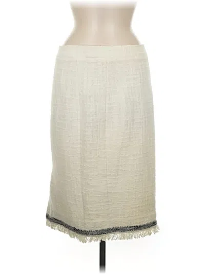 Pre-owned Jcrew Casual Skirt In Ivory