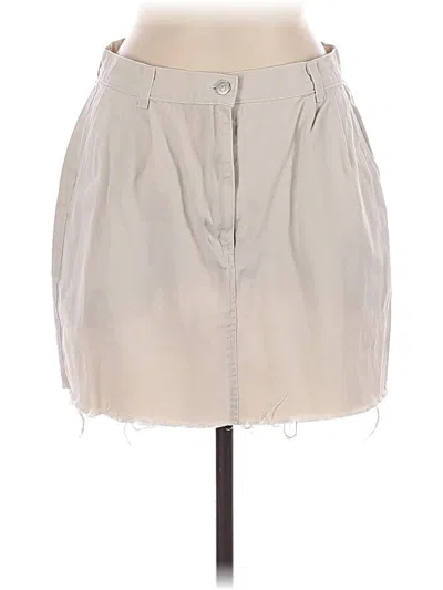 Pre-owned Jcrew Casual Skirt In Ivory