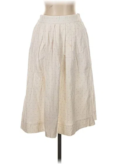 Pre-owned Jcrew Casual Skirt In Ivory