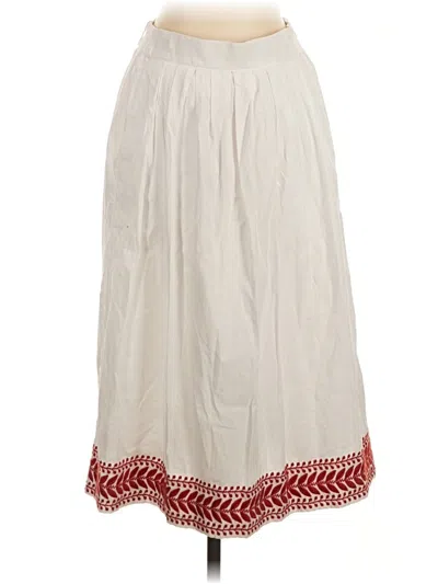 Pre-owned Jcrew Casual Skirt In Ivory