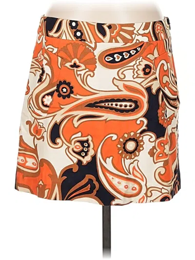 Pre-owned Jcrew Casual Skirt In Orange