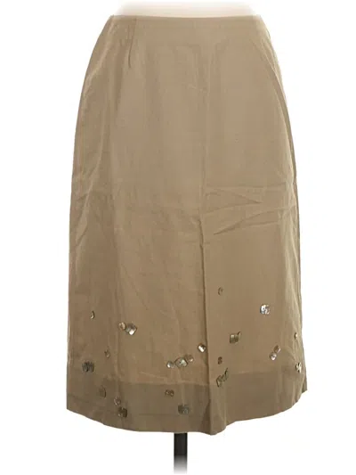 Pre-owned Jcrew Casual Skirt In Tan