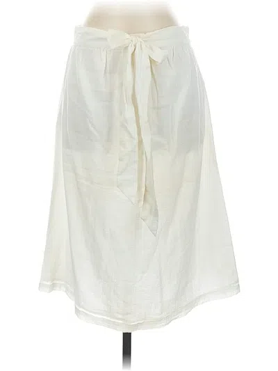 Pre-owned Jcrew Casual Skirt In White