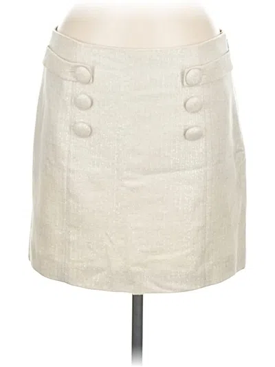 Pre-owned Jcrew Casual Skirt In White