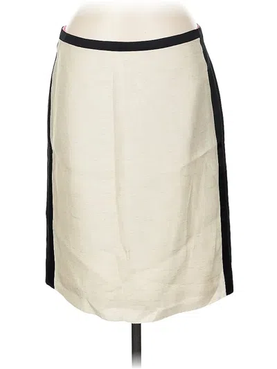 Pre-owned Jcrew Casual Skirt In White