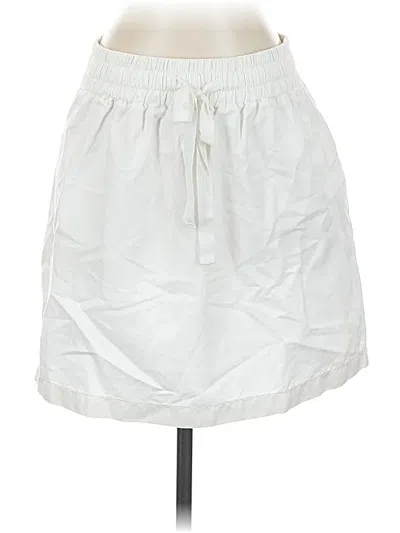 Pre-owned Jcrew Casual Skirt In White