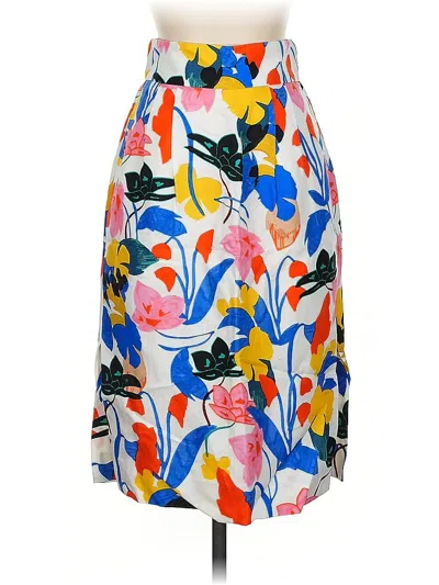 Pre-owned Jcrew Casual Skirt In White