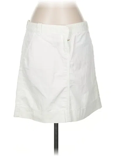 Pre-owned Jcrew Casual Skirt In White