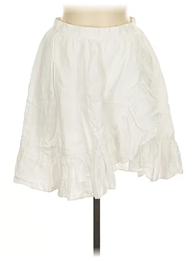 Pre-owned Jcrew Casual Skirt In White