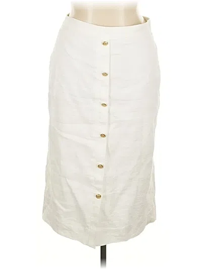 Pre-owned Jcrew Casual Skirt In White