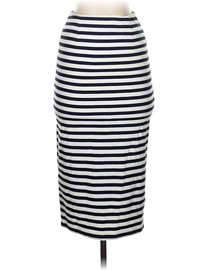 Pre-owned Jcrew Casual Skirt In White