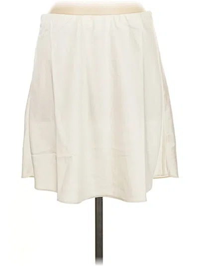 Pre-owned Jcrew Casual Skirt In White