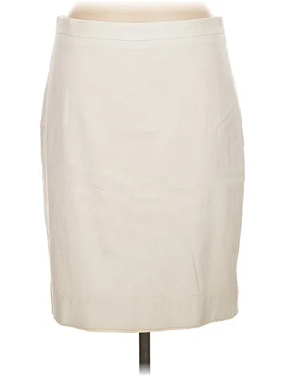 Pre-owned Jcrew Casual Skirt In White