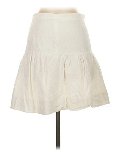 Pre-owned Jcrew Casual Skirt In White