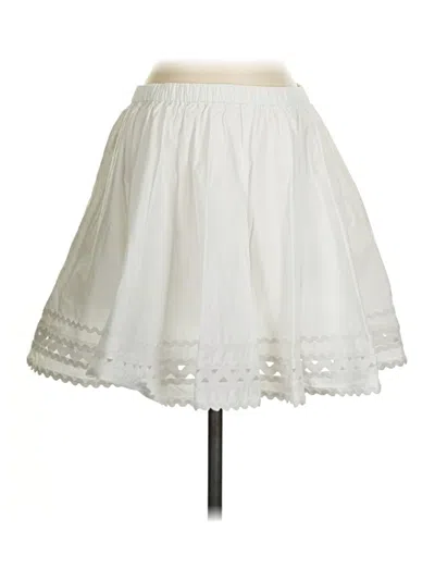 Pre-owned Jcrew Casual Skirt In White