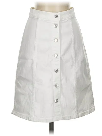 Pre-owned Jcrew Casual Skirt In White