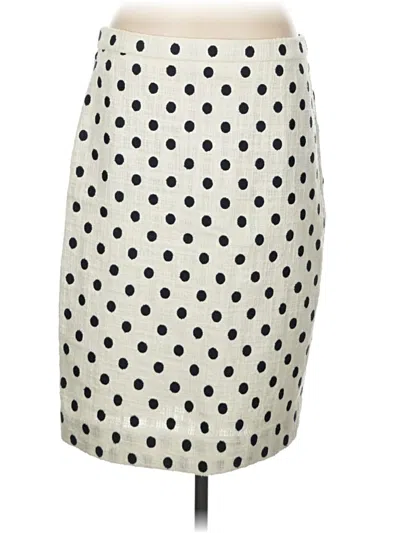 Pre-owned Jcrew Casual Skirt In White