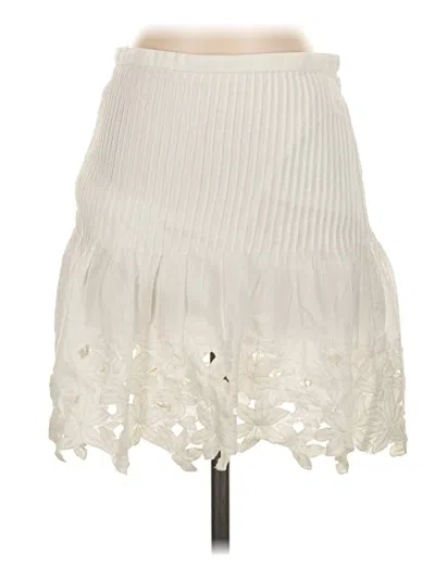 Pre-owned Jcrew Casual Skirt In White