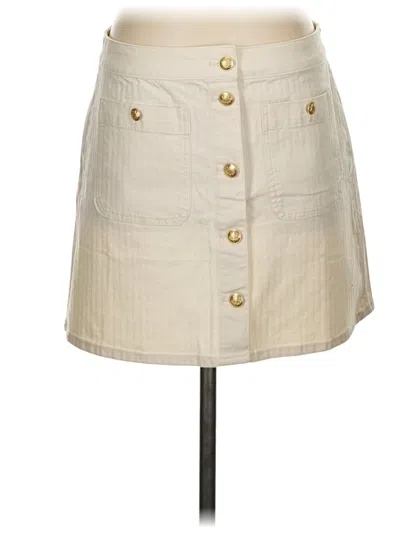 Pre-owned Jcrew Casual Skirt In White
