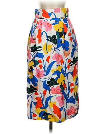 Pre-owned Jcrew Casual Skirt In White