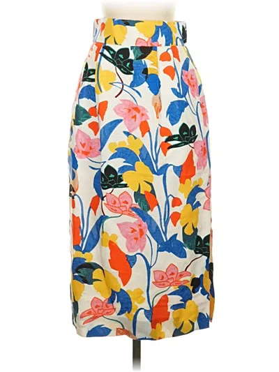 Pre-owned Jcrew Casual Skirt In White